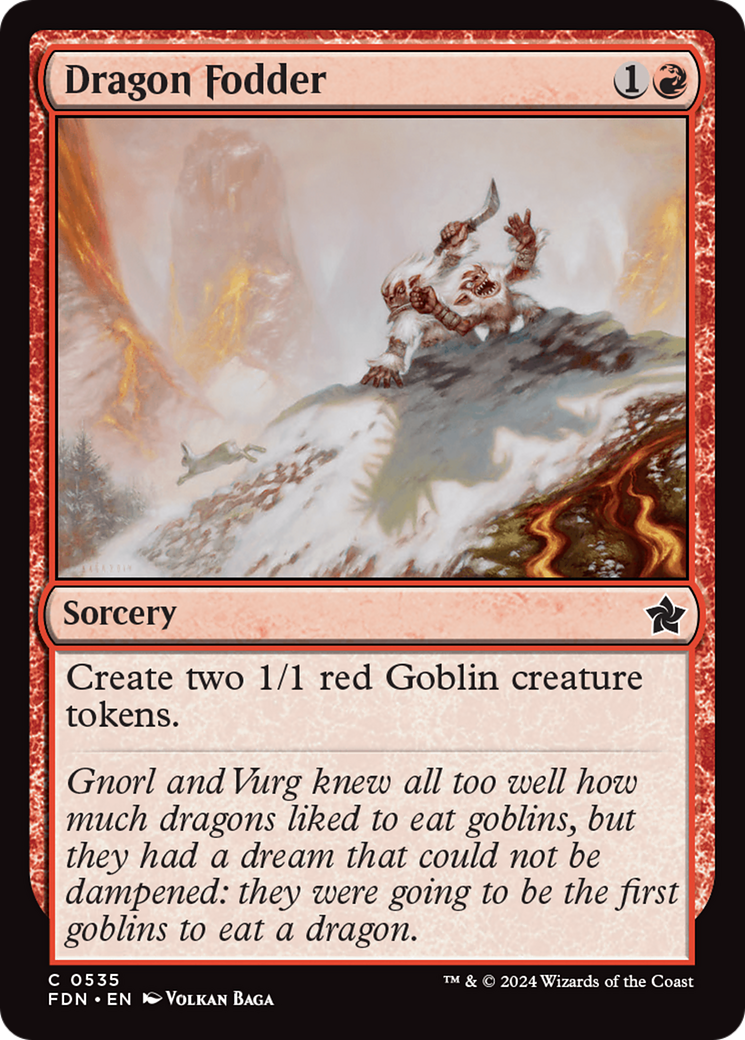 Dragon Fodder (FDN) 535 - WZRD TCG