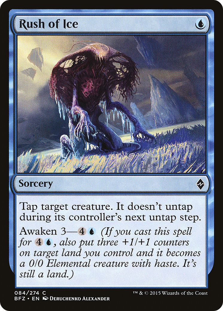 Rush of Ice (BFZ) 84 - WZRD TCG