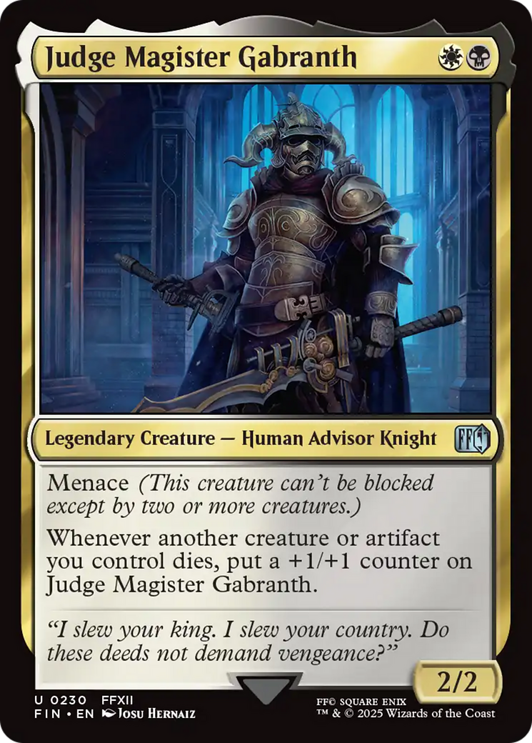 Judge Magister Gabranth (FIN) 230 - WZRD TCG
