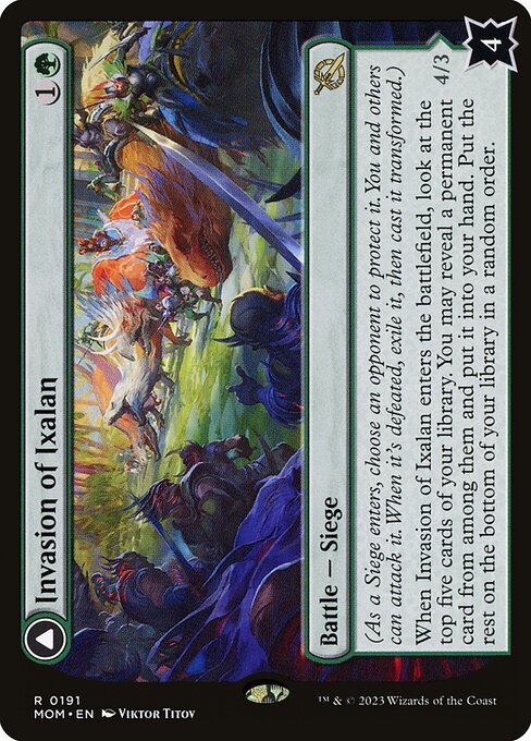 Invasion of Ixalan // Belligerent Regisaur front