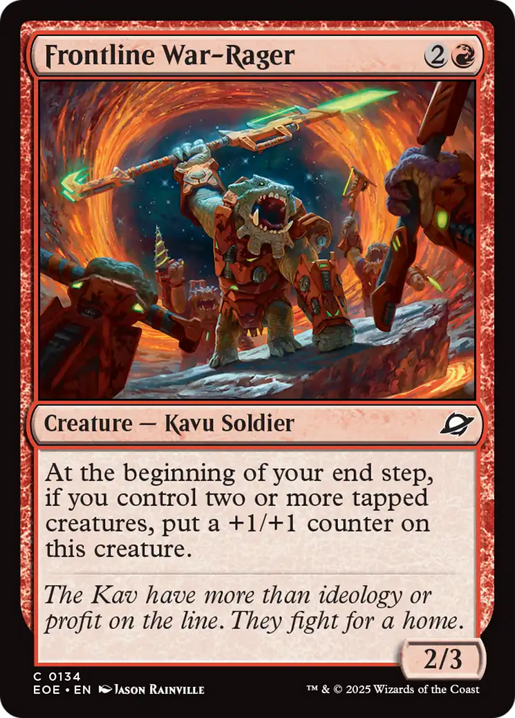 Frontline War-Rager (EOE) 134 - WZRD TCG