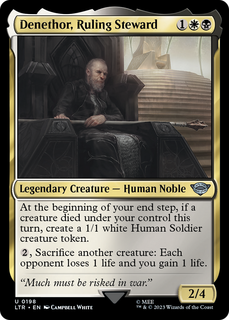 Denethor, Ruling Steward (LTR) 198 - WZRD TCG