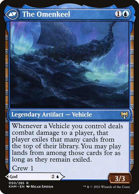 Cosima, God of the Voyage // The Omenkeel (Kaldheim 50) - WZRD TCG