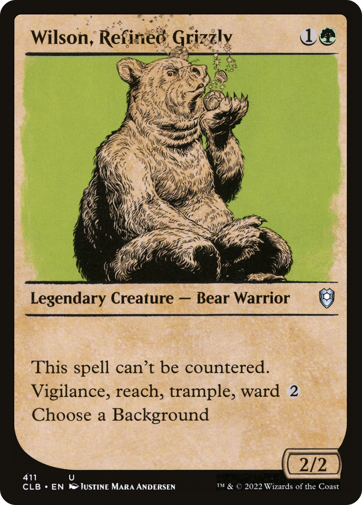 Wilson, Refined Grizzly (CLB) 411