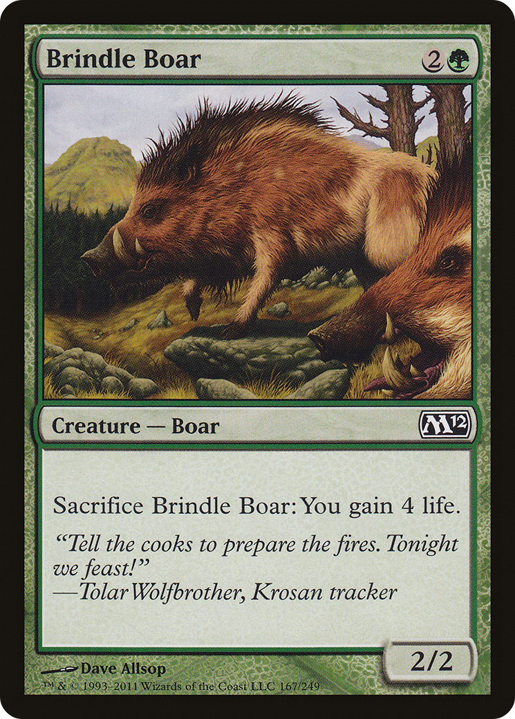 Brindle Boar (M12) 167 - WZRD TCG