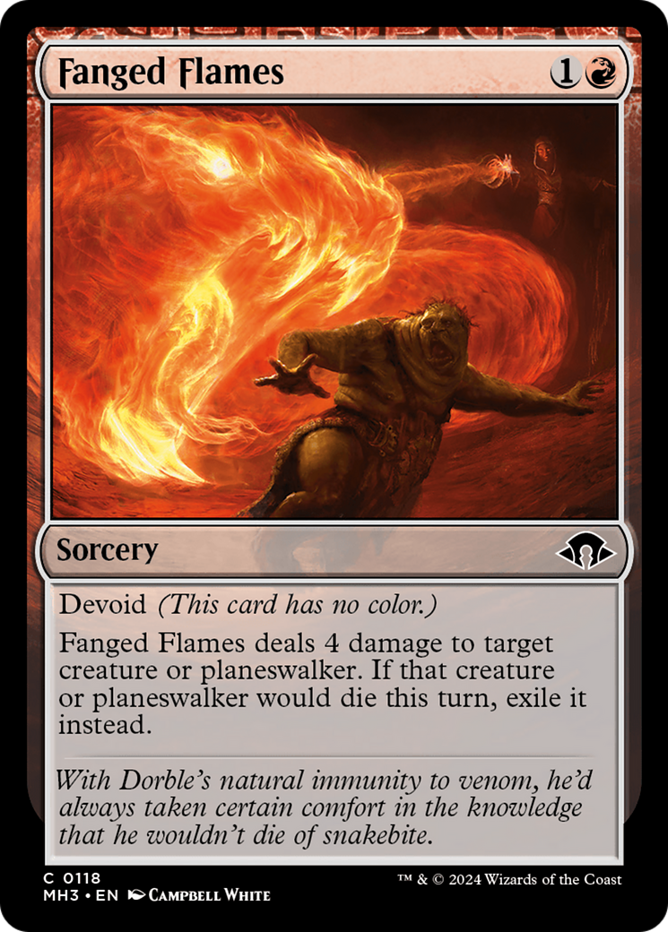 Fanged Flames (MH3) 118 - WZRD TCG