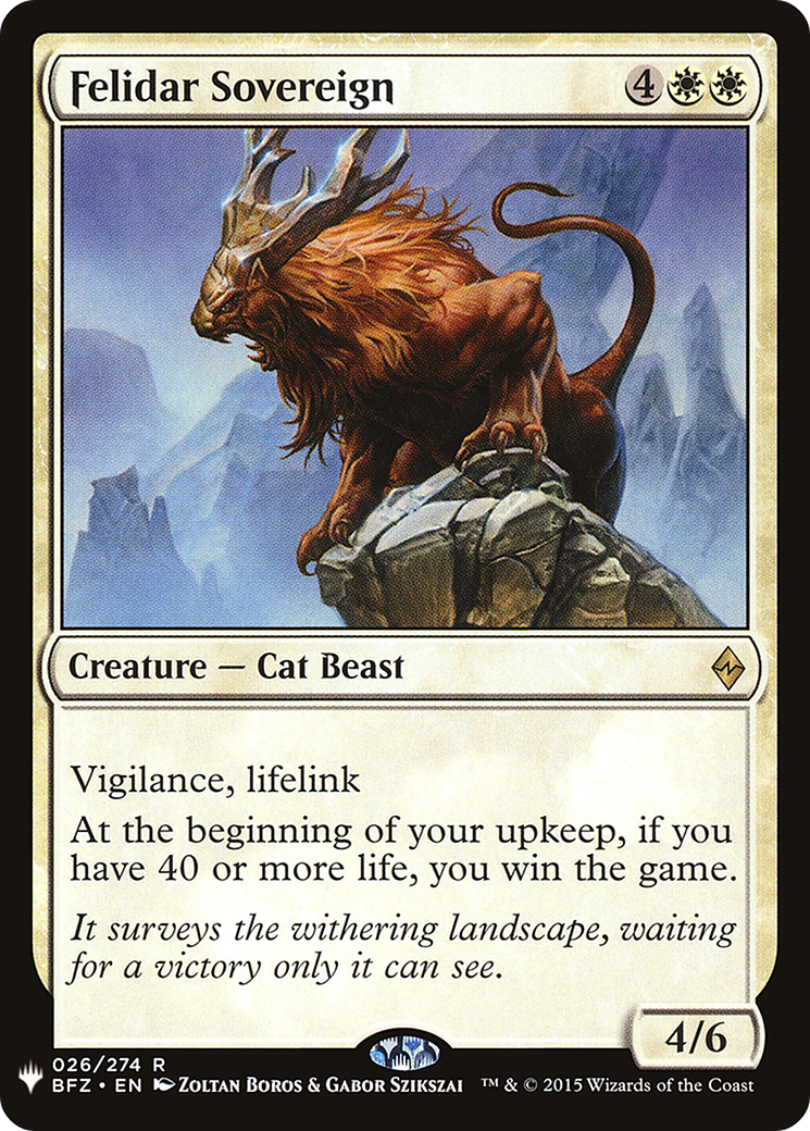 Felidar Sovereign (PLST) BFZ-26