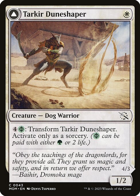 Tarkir Duneshaper // Burnished Dunestomper (March of the Machine 43) - WZRD TCG
