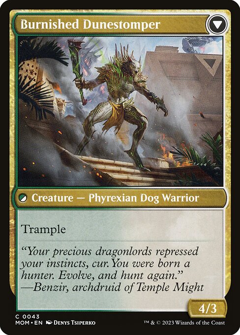 Tarkir Duneshaper // Burnished Dunestomper (Back)