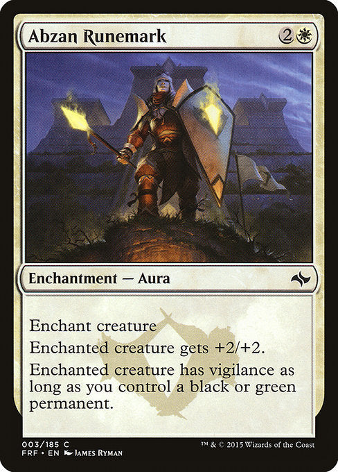 Abzan Runemark front
