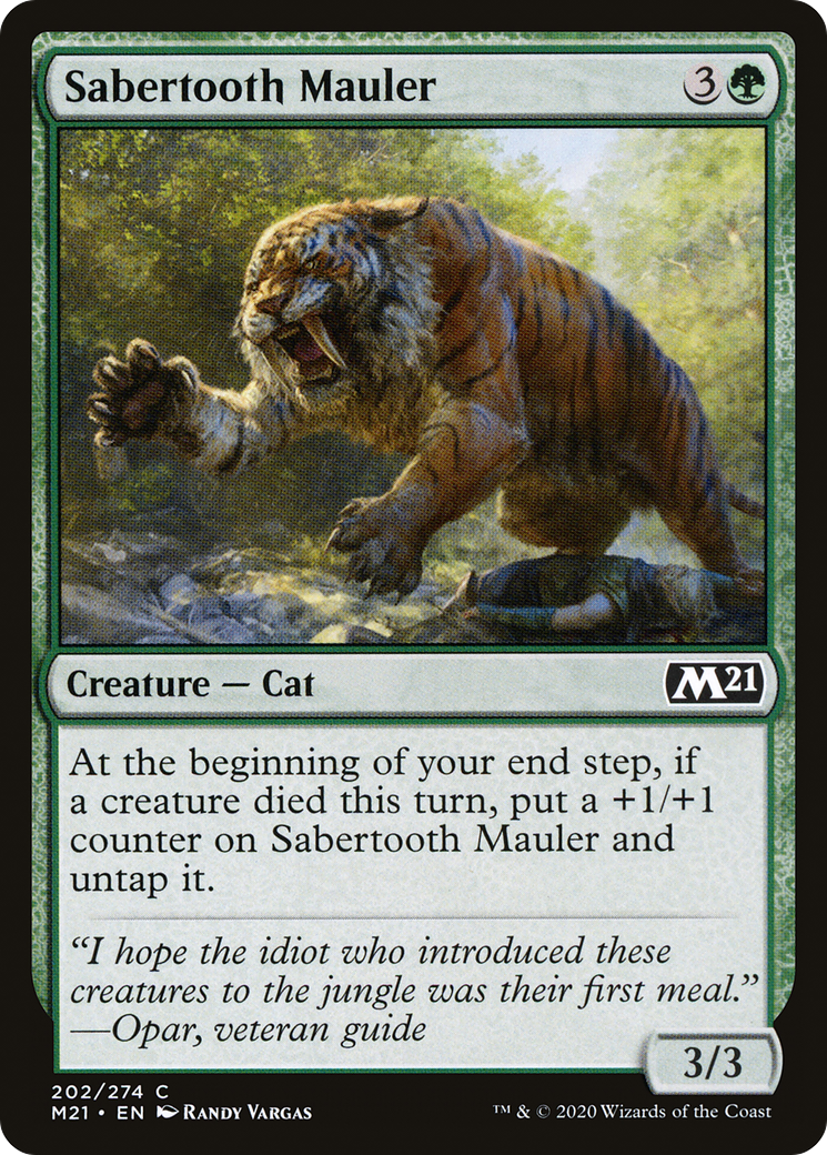 Sabertooth Mauler (M21) 202 - WZRD TCG