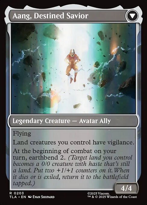 Aang, at the Crossroads // Aang, Destined Savior (Back)