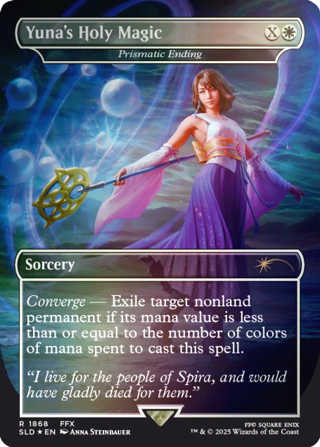 Secret Lair - Final Fantasy - Grimoire Rainbow Foil - WZRD TCG