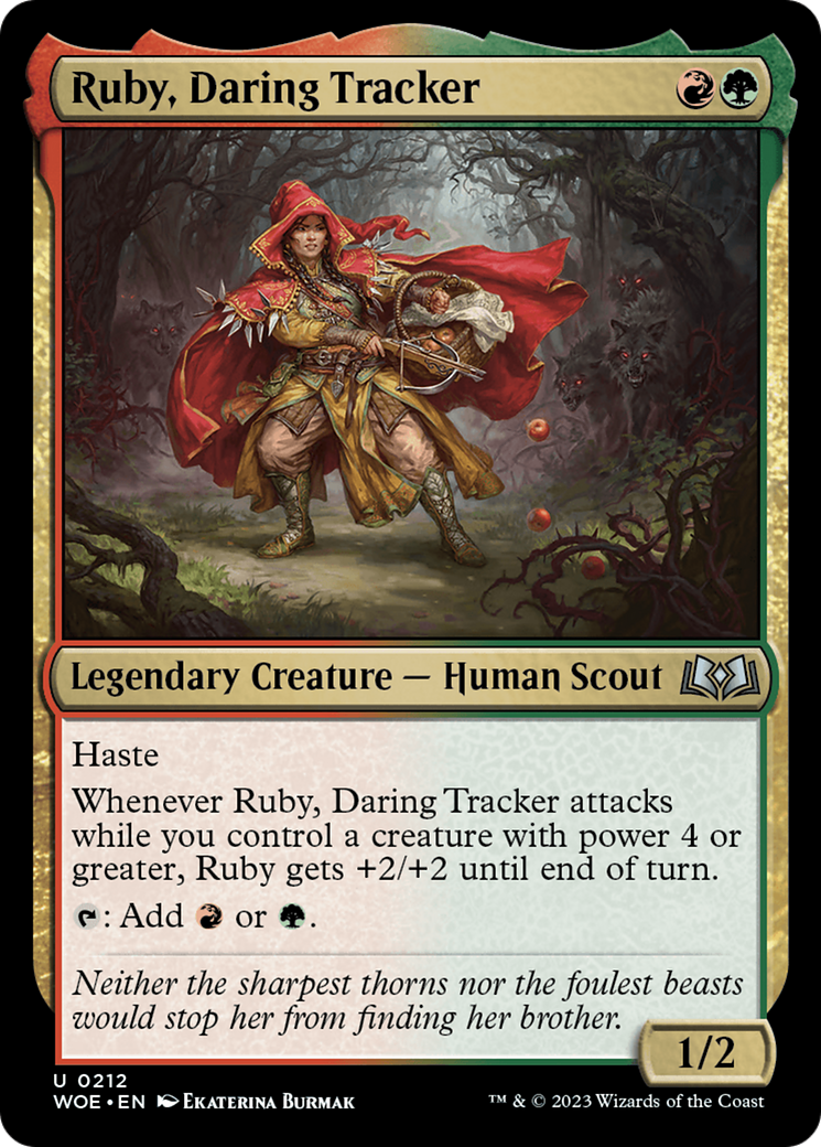 Ruby, Daring Tracker (WOE) 212 - WZRD TCG