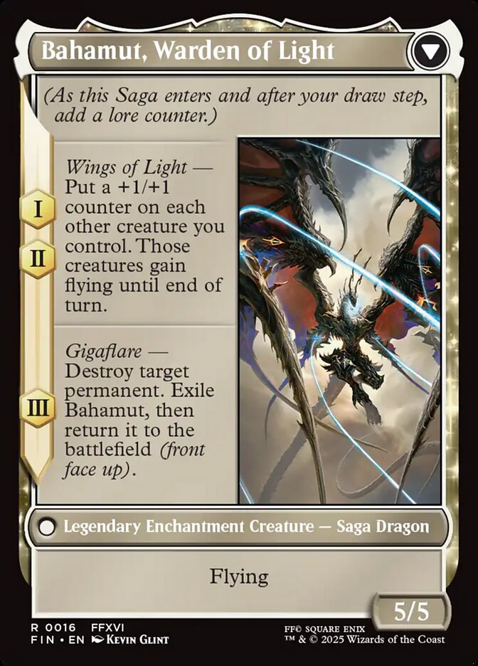 Dion, Bahamut's Dominant // Bahamut, Warden of Light (Final Fantasy) [#376]