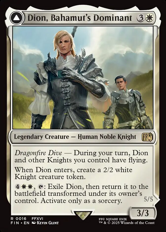 Dion, Bahamut's Dominant // Bahamut, Warden of Light (Final Fantasy) [#376]