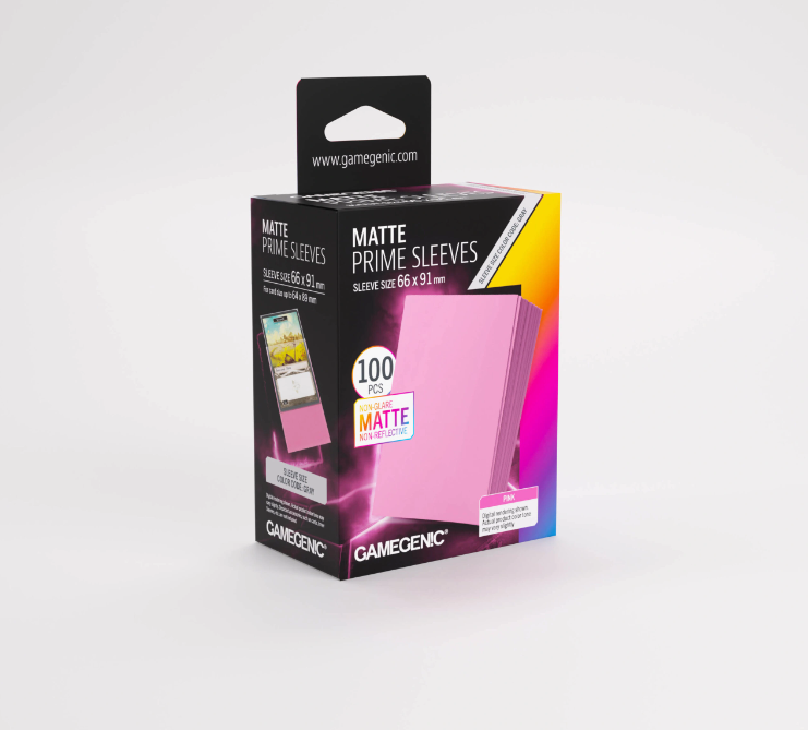 GameGenic - Matte Prime Sleeves: Pink (100)