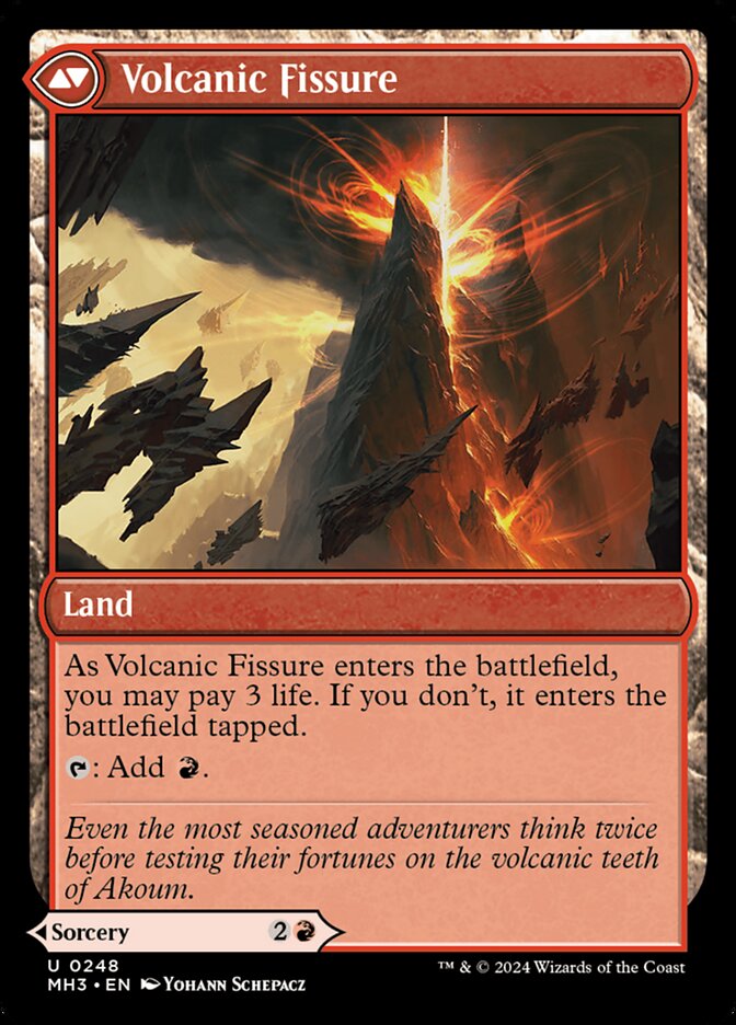 Sundering Eruption // Volcanic Fissure (DFC) (MH3) 248 - WZRD TCG