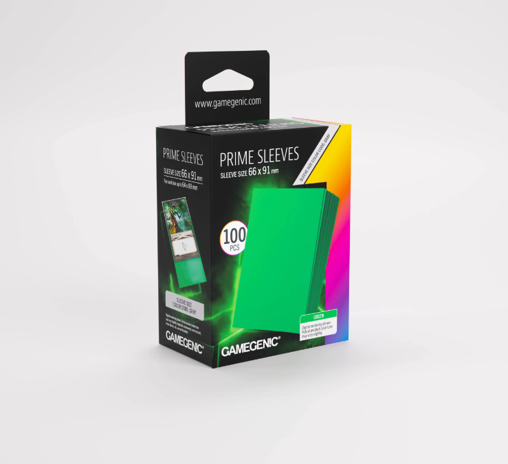 GameGenic - Prime Sleeves: Green (100)