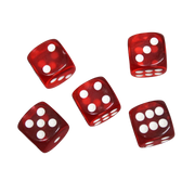 Magic Dice - D6 Jelly dice - Red
