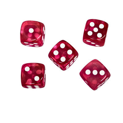 Magic Dice - D6 Jelly dice - Pink