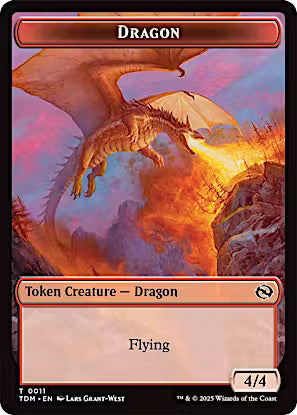 Reliquary Dragon Token // Dragon (TTDM) 15 - WZRD TCG