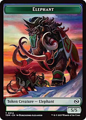 Treasure // Elephant Token (TTDM) 16 - WZRD TCG