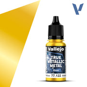 77.122 - Radiant Yellow  - Vallejo True Metallic Metal (18ml) - Base