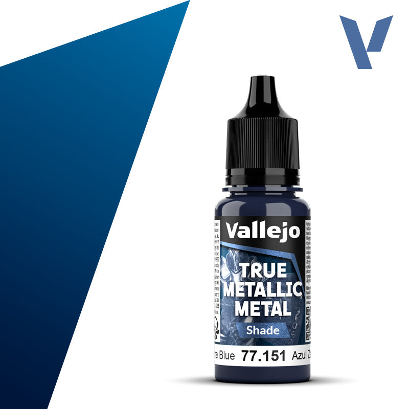 77.151 - Sapphire  Blue  - Vallejo True Metallic Metal (18ml) - Shade