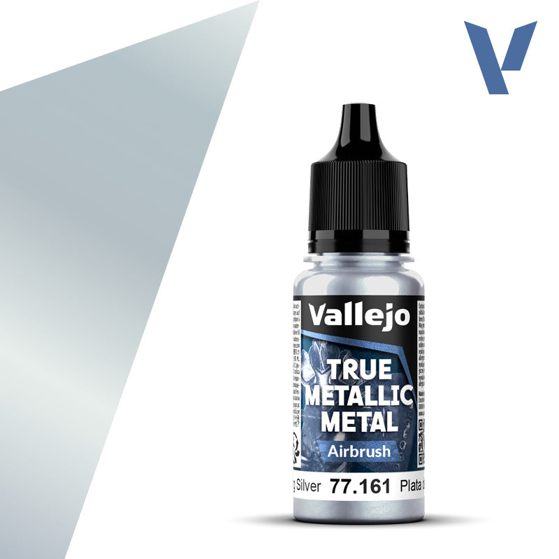 77.161 - Sterling Silver  - Vallejo True Metallic Metal (18ml) - Airbrush