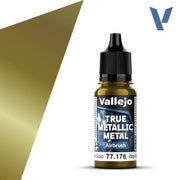 77.176 - Greenish Gold - Vallejo True Metallic Metal (18ml) - Airbrush