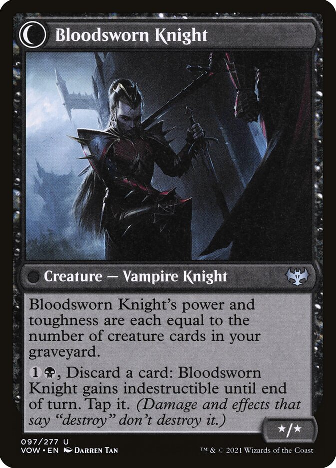 Bloodsworn Squire // Bloodsworn Knight (DFC) (VOW) 97 - WZRD TCG