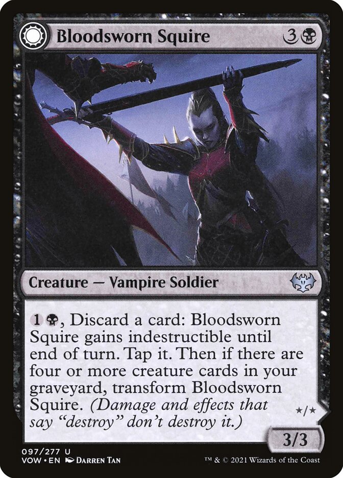 Bloodsworn Squire // Bloodsworn Knight (DFC) (VOW) 97 - WZRD TCG