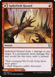 Spikefield Hazard //Spikefield Cave (DFC) (ZNR) 166 - WZRD TCG